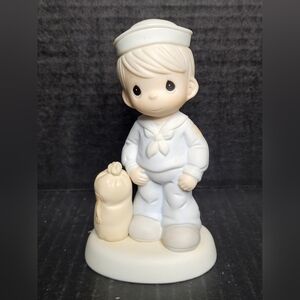 1991 Precious Moments  Figurine Bless Those Who Serve Their Country #526568